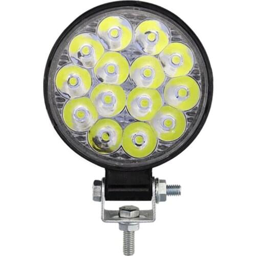 42W Round LED Work Light Spotlight LED Light Bar For 4x4 Offroad Fog Light