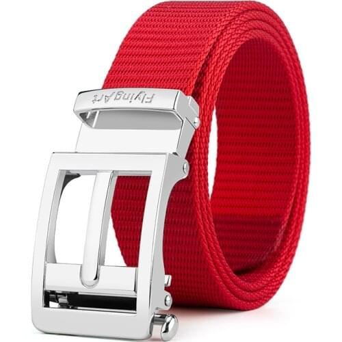 Flying Art 3.4cm Tactical Nylon Mens Designer Genuine Casual Belt Outdoor Metal Buckle Police Mens Jeans Belt