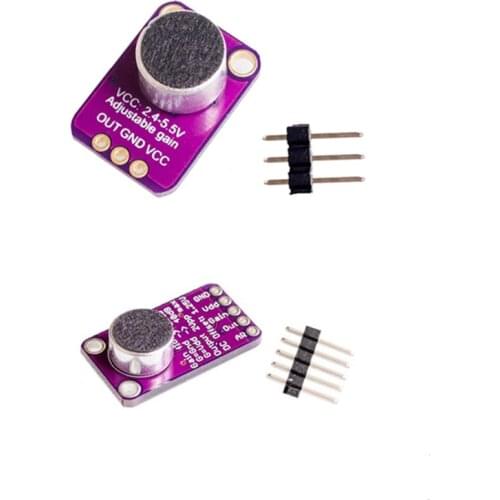 Electret Microphone Amplifier Stable MAX9814 module Auto Gain Control