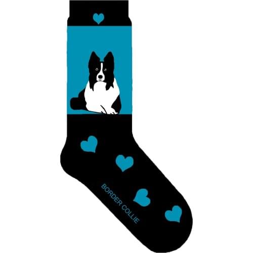 Border collie socks women crew socks with dog mom border collie puppy gift pup theme cotton socks 50 pair/lot wholesale ORIGINAL