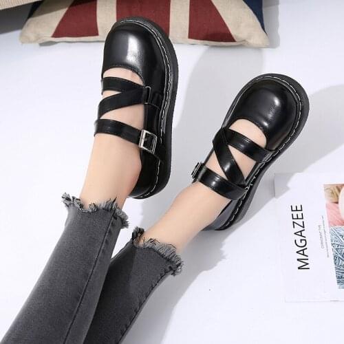 New Hot Korean Fashion Retro Student Flat Shoes Thick Bottom Wild College Wind England Shoes Trend Comfortable Flat Shoes U19-35