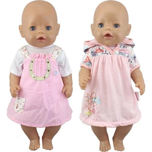 New popular Dress Wear For 43cm Baby Doll 17 Inch Born Babies Dolls Clothes And Accessories, Balloon not included