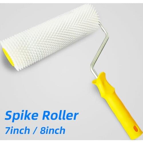 7inch 9inch Spiked Roller 18cm 23cm Spike Roller for Epoxy Floor Paint Tool Plastic Roller Self-leveling Roller