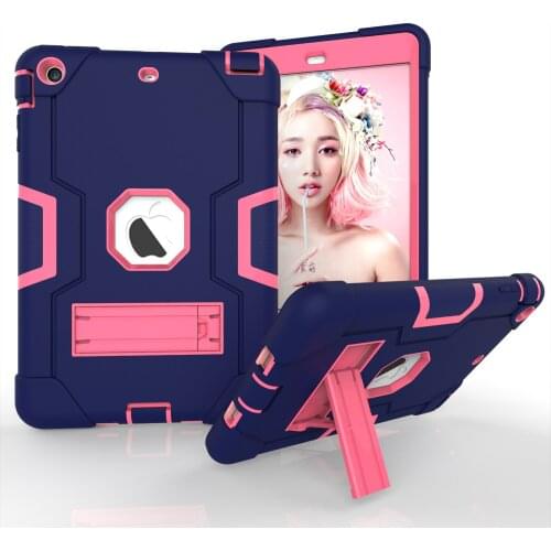 Silicon+PC Hybrid Armor Case For iPad Mini 1/2/3 mini3 mini2 A1432 A1454 A1455 A1489 A1491 A1599 Heavy Duty Protective Cover
