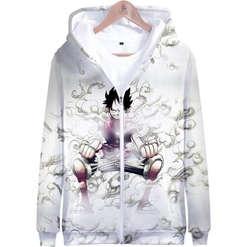 2020 3D Print ONE PIECE zipper Jacket Keep warm Sweatshirt Closing sleeves Coat Hoodies Men/Women Streetwear Harajuku Pullover