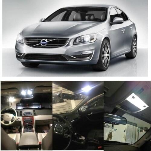 LED Interior Car Lights For volvo s60 mk1 mk2 sedan s80 mk1 184 mk2 124 sedan car accessories lamp bulb error free
