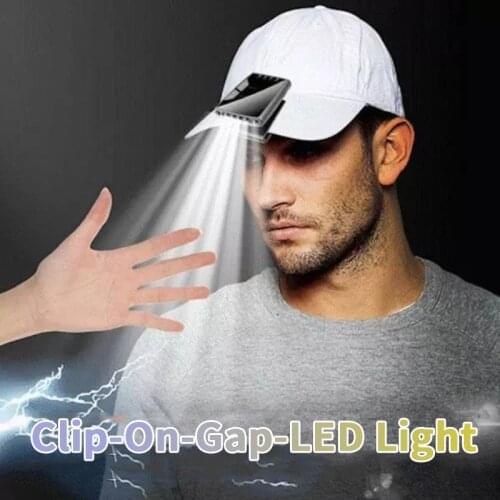 LED Head Flashlight Super Bright Luminous Cap Hands Free Sensor Rechargeable Waterproof Lightweight Portable Clip Cap Light