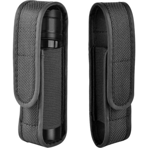 Universal Nylon Belt Flashlight Holder Holster Bag Pouch for FENIX UC30 UC35 E35 3"-5" 18650 Mini Flashlight Torchlight
