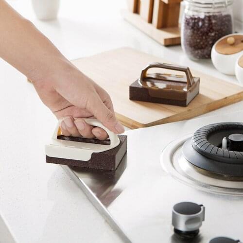Magic Carborundum Sponge Melamine Emery Sponge Pot Brush for Removeing Rust Pan Descaling Clean Rub Kitchen Gadget