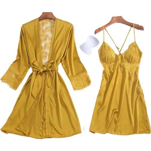 2PCS Women M-XXL Rayon Robe Sets Sexy Lace Backless Bathrobe Nightgown Hollow Out Kimono Bride Dressing Gown Summer Home Wear