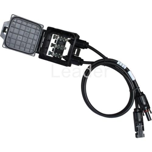 20 pcs/lot 3 Way Solar PV Module Junction Box PV Combiner Box with Connector and Cable for Solar System