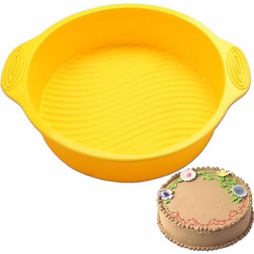 9 inch DlY Round Shape 3D Silicone Cake Mold Baking Tools Bakeware Maker Mold Tray Baking