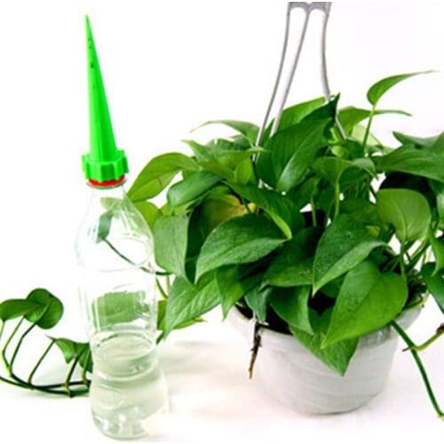 6Pcs/set Automatic Watering Spikes Irrigation System Plant Self Watering Adjustable Stakes System Vacation Plant Waterer Self