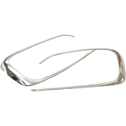 Elysee 2017 Car Front Fog Lamps Lights Cover Trim Shell Car Styling Accessories ABS Chrome for Citroen Elysee Chromium Styling