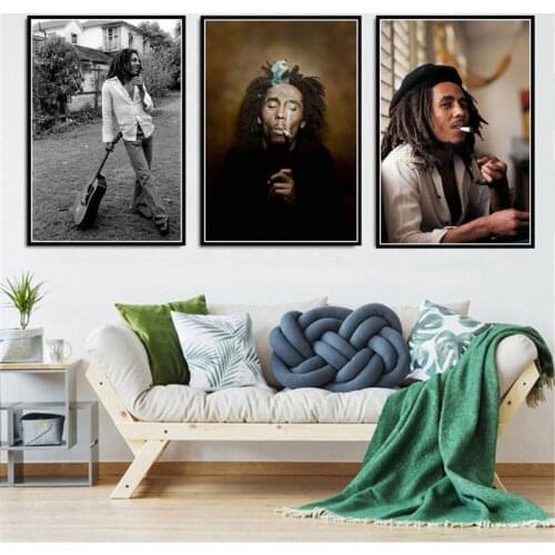 Bob Marley Singer Star Rip Canvas Painting Posters And Prints Wall Art Picture Music Decoration Home Decor Cuadro Decorativo
