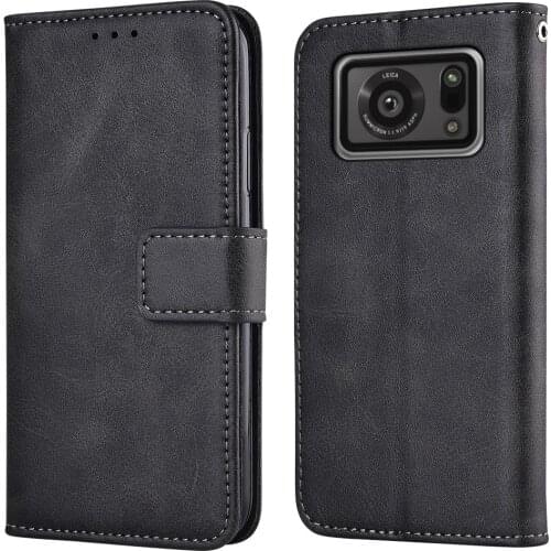 Flip Wallet Case for Sharp Aquos R6 Leather Phone Case for Aquos R6 Book Case for Sharp Aquos R 6 Cover
