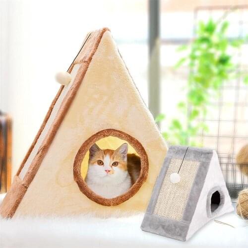 Cat Scratchers House Toys, Scratching Post Protecting Furniture Grinding Claws Cat Scratcher Toy for Small Cat and Dog