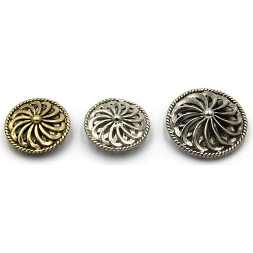 Fan Style Leather Craft Decoration Conchos Leather Bag Handmade Accessories