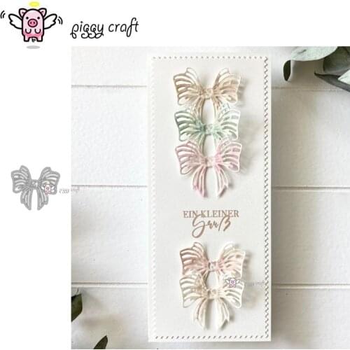Piggy Craft metal cutting dies cut die mold Bow decoration Scrapbook paper craft knife mould blade punch stencils dies
