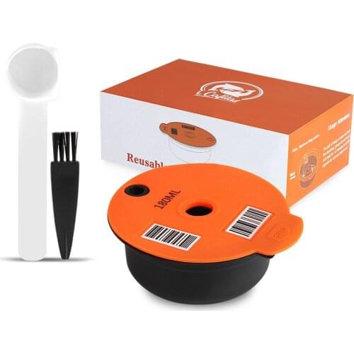 180/60ml Refillable Coffee Capsules Compatible With Bosh-S Machine Tassimoo Reusable Coffee Pod Crema Maker Eco-Friendly Hot