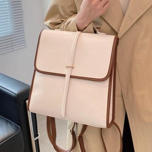 Fashion Womens Backpack High Quality PU Female Shoulder Bagpack PU Leather Backpacks Casual Female Small Rucksack Trend Mochila