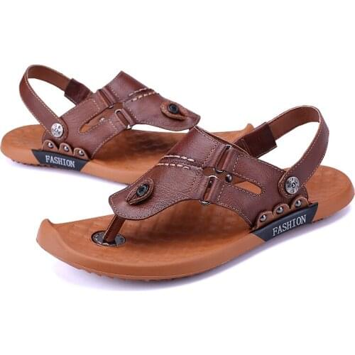 Romanas slapi sandel 2019 work sandals sandal for couro para casual beach men sandale ete flops sandalsslippers summer sport de