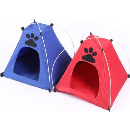 New Summer Hot Selling Dog Tent Bed House With Mat Small Medium Four Seasons Common Pet Dog House Dog Kennel Pet Supplies