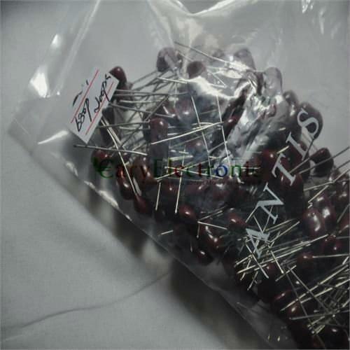 Wholesale and retail long lead New Silver MICA Capacitors 680pF 500V for tube audio guitar amps tone DIY parts free shipping