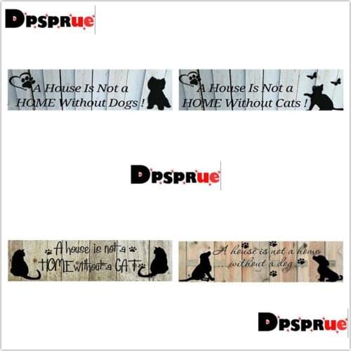 Dpsprue Full Square/Round 5D Diy Diamond Painting Cross Stitch "Animal Cat Dog" Diamond 3D Embroidery Mosaic Home Decor Gift