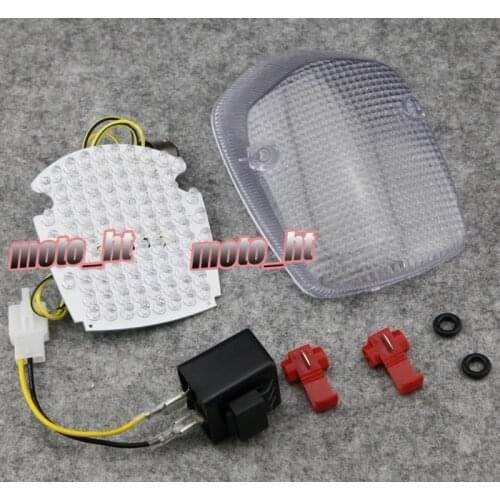 Clear Integrated Turn Signals Light LED Motorcycle Taillight For Honda Shadow ACE 750 / Aero 1100 / Sabre 1100 E-Mark