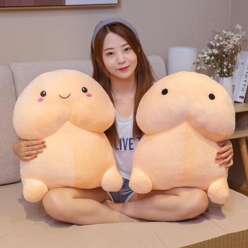 10-50cm Lifelike Penis Plush Toy Stuffed Dick Trick Doll Simulation Penis with Expressive Plush Pillow Sexy Toy Gift Lovers