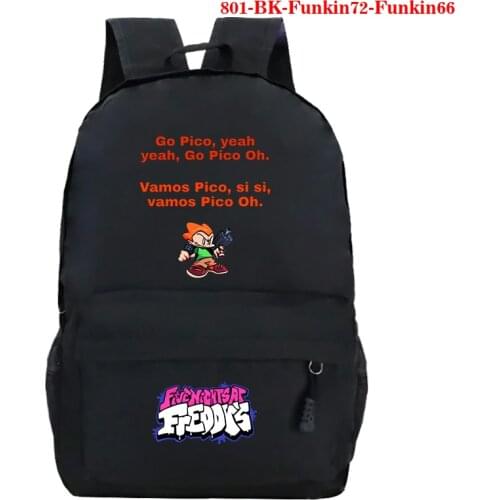 Friday Night Funkin Print Backpack Friday Night Funkin School Bag for Teens Girls Boys Laptop Backpack Travel Bags Kids Book Bag