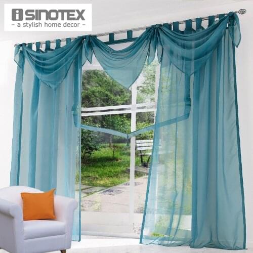 Special Multicolor European Curtain Pelmet Valance/Scarf Curtain Solid Color 200cm*100cm 1 PCS