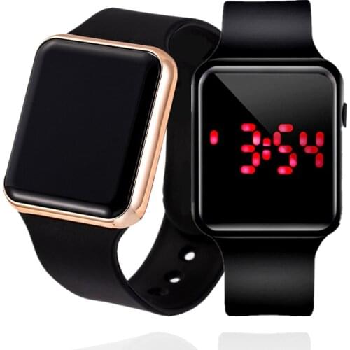 2PCS Sport LED Digital Watch Men Women Sports Watches Silicone Electronic Watch for Men Couple Watches Clock Reloj Hombre