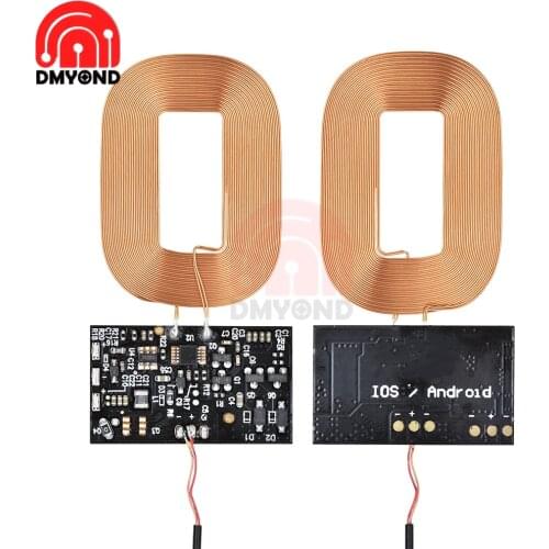 Universal Qi Standard Wireless Charger Receiver Circuit Module PCBA Board Coil Universal Wireless Charging Coil for SmartPhone