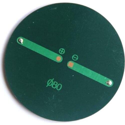 1pcs Polykristallines Silizium 6v Solar Rundklebebrett Diy Solar K0U3 System Mini 80mm Solar Battery Durchmesser Charger Pa I7Z9