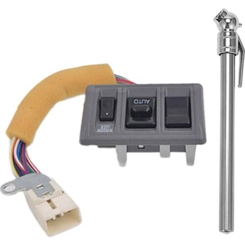 1 Pcs Portable Durable Car Styling 5-50 Psi Pressure Test Meter & 1 Pcs Car Side Electric Power Window Master Switch