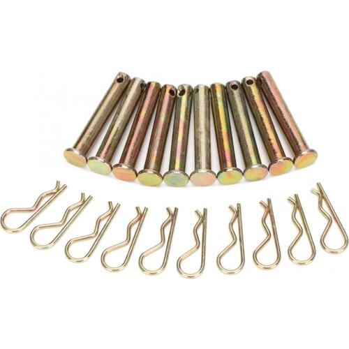 10set Farming Machine Air Cool Diesel Engine Accessories 8*50mm R Type Pin Set For 178F 186F Bolt Cotter Pin