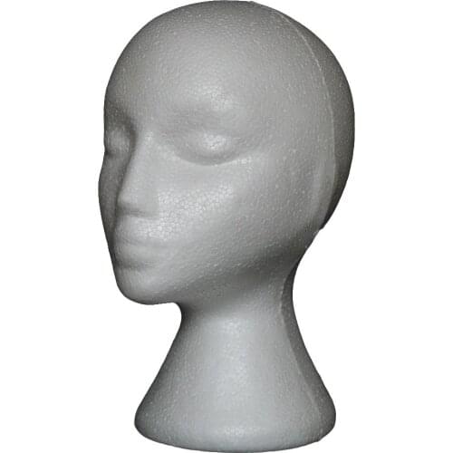 Abstract Foam Mannequin Head Manikin Head Model Wig Hair Glasses Display Stand Mannequins Head