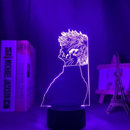 Brangdy Tokyo Ghoul Ken Kaneki 3d Lamp for Bedroom Decor Nightlight Cool Birthday Gift Acrylic Led Night Light Anime Tokyo Ghoul