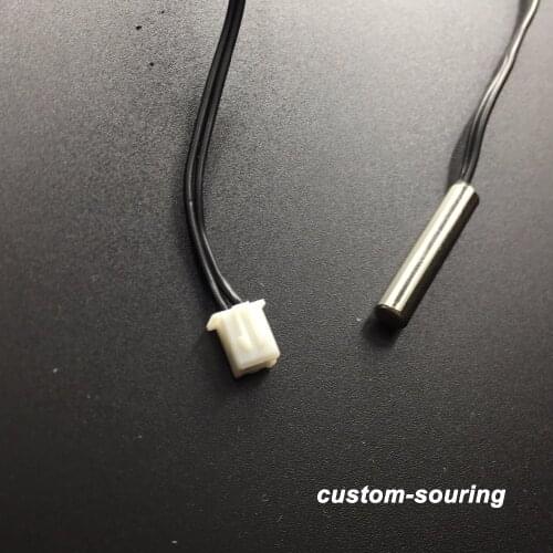 10pcs ntc temperature sensor 10k 3435 ntc probe 5*25MM cooper head 10k sensor 1% 1M ntc 10k 3435 ntc waterproof sensor