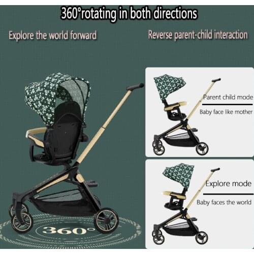 Baby Stroller Can Sit And Lie Down Baby Walk Artifact Lightweight Folding Push Pull Childrens High View Stroller Shock Absorber
