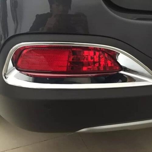 For Kia Sorento 2016 2017 2018 ABS Chrome Car Rear Fog Light Cover Trim Tail Foglight Lamp Trims Car Styling Accessories
