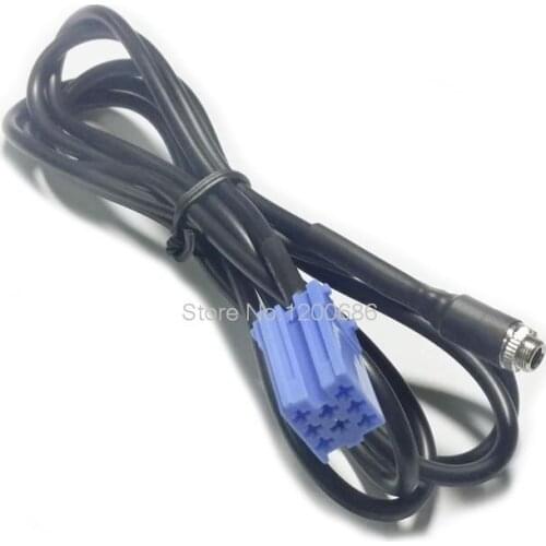 For Volkswagen Blaupunkt VW Passat Polo Bora CD Player Aux Cable Audio Adapter ISO 8Pin Socket