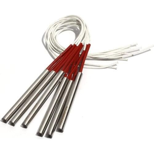 5PCS 10mm Diameter 80~95mm Length Tubular Dual Cartridge Heater 304SUS 250W/260W/280W/290W Electric Heating Element for Water