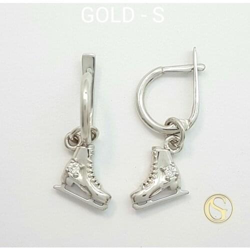 Gold S Dangle Earrings