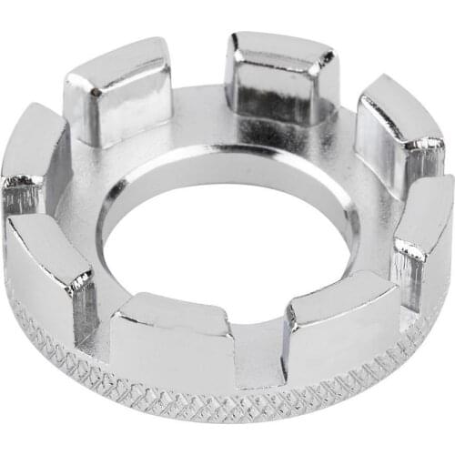 Bike Bicycle Repair Adjustment Wheel Spoke Cap Ring 8 Way Wrench Spanner Tool