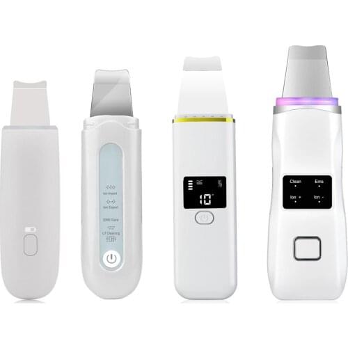 Skin Care Tools Ultrasonic Face Pore Cleanser Skin Scrubber Blackhead Acne Removal Face Exfoliator Peeling Machine Deeply Clean