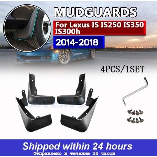 Set Molded Mud Flaps For Lexus IS IS250 IS350 IS300h 2014 2015-2017 Mudflaps Splash Guards Front Rear Mud Flap Mudguards Fender