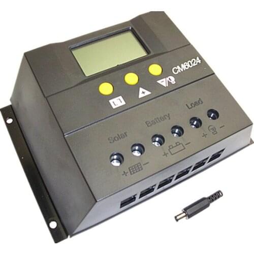CM12V24V60A solar light controller Temperature sensing display LCD solar power generation system controller